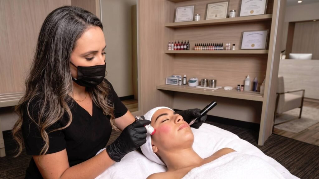 Professional Lip Brush treatment showing natural color enhancement and lip definition at Lalei Beauty clinic in Avon Park